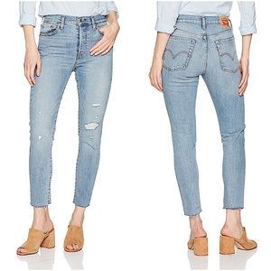 Levi's Light Blue Ankle Jeans